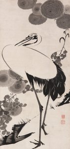 Cranes (1) by Jakuchu